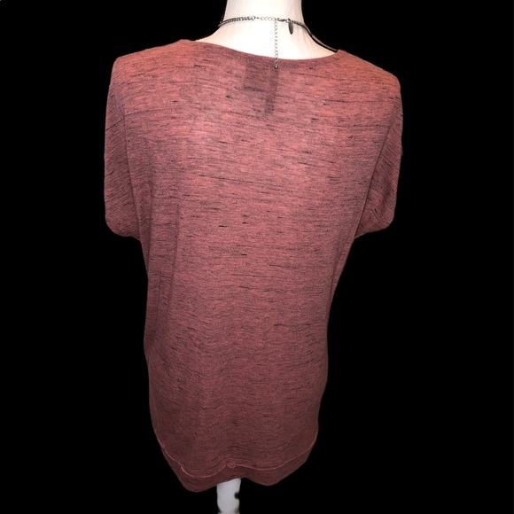 Rose colored top Sz. M Junior’s - Picture 4 of 6